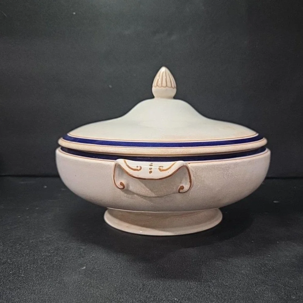 Pountrey & Co. LTD. Soup Tureen,‎ Vintage Covered Serving Dish, England China